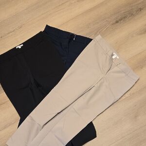 Dana Buchman Black and Gray Straight Leg Pants